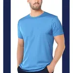 short-sleeved blue t-shirt image